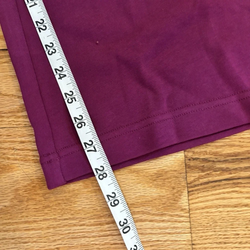 Fabletics Year Round Terry Pant Wide Leg  Sweatpants Berry Crush Purple L Short - Picture 9 of 10